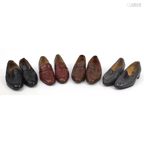 Four pairs of Christian Dior Monsieur shoes including three ...