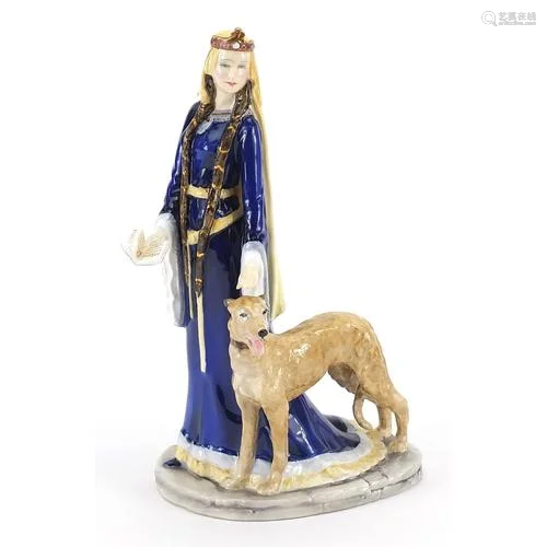 Royal Doulton figurine Eleanor of Aquitaine HN3957 with stan...