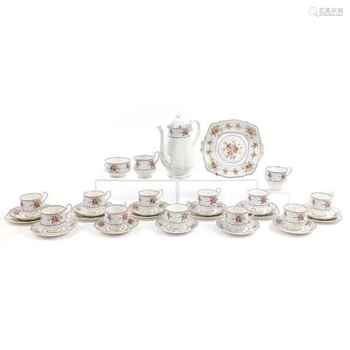 Royal Albert Petit Point part coffee service including coffe...