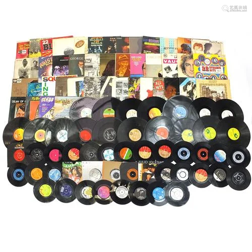 Vinyl LP's including The Rolling Stones, Nat King Cole,...