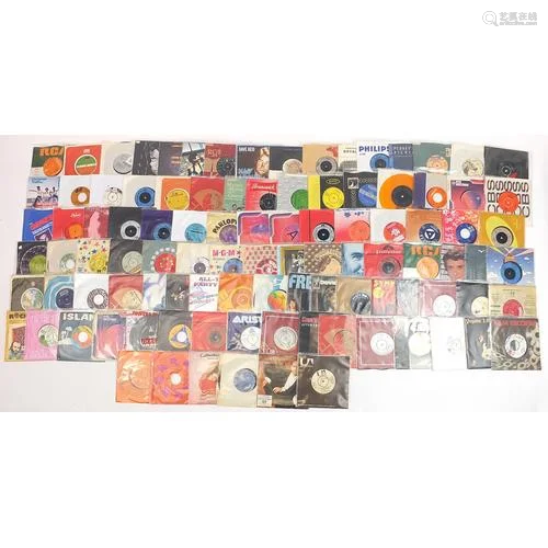 45rpm records including Henry Gross, Connie Francis, The Fos...