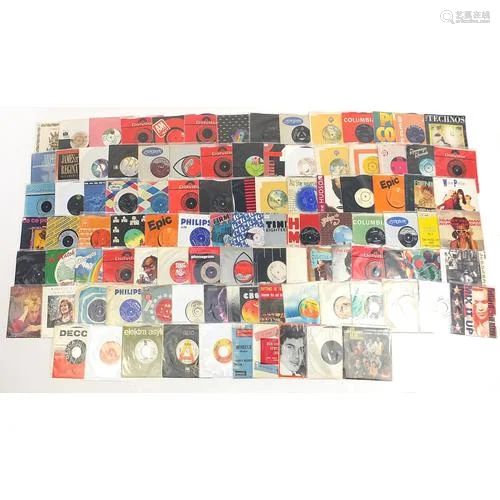 45rpm records including Candy, Gary Toms Empire, Gilla, Glyd...