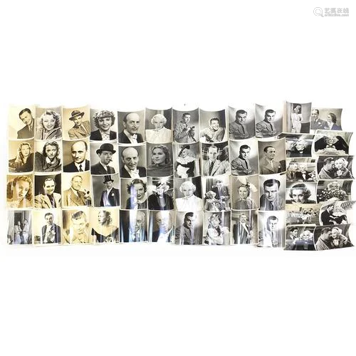 Collection of film stills and photographs of actors from the...