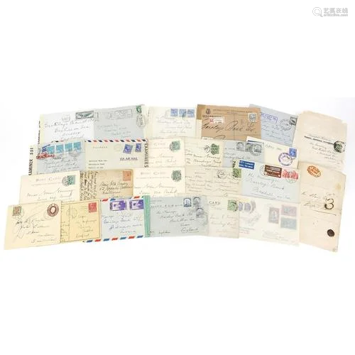 Selection of covers including censored airmail etc