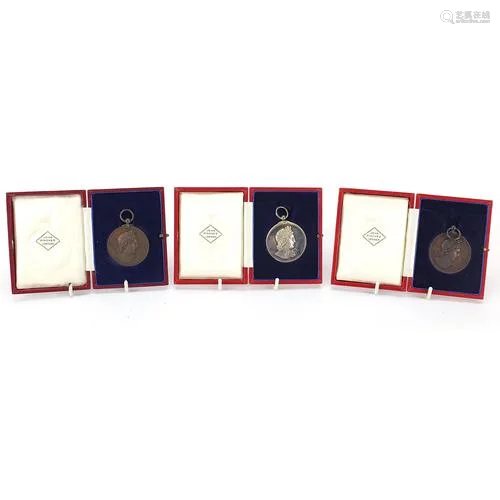 Three John Pinches London Royal Academy of Music medals for ...