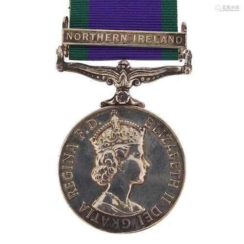 British military Elizabeth II General Service medal with Nor...