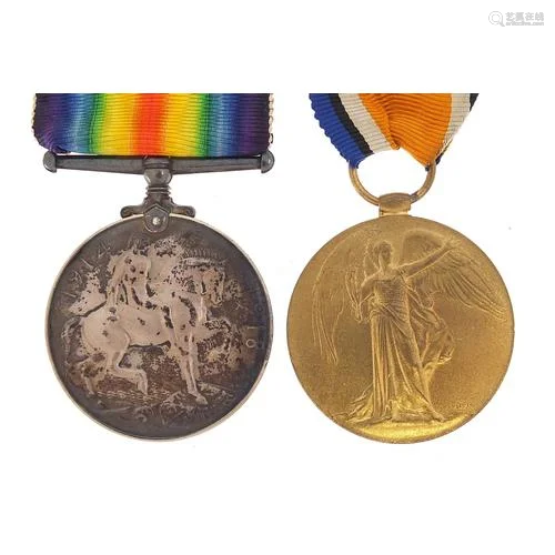 British military World War I pair awarded to T-207253PTE.W.J...