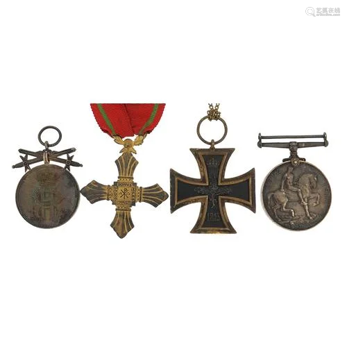 Militaria including a British World War I 1914-1918 war meda...