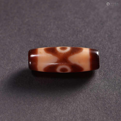 PURE DZI BEAD, TANG DYNASTY, CHINA, 7TH CENTURY