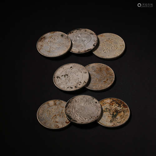 A SET OF MODERN CHINESE PURE SILVER COINS