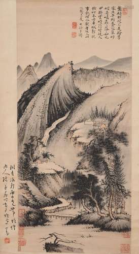 Manner of Shitao (1642-1707) Landscape