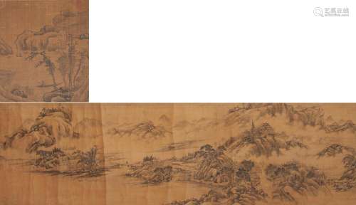 Anonymous (Qing dynasty) Two Landscapes