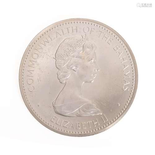 1973 The BAHAMAS Elizabeth II 10 Dollars Coin