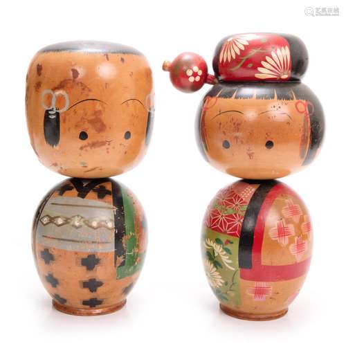 Kokeshi Japanese Wooden Doll hand painted