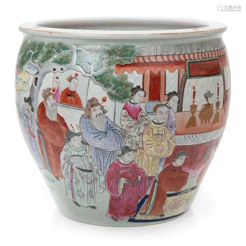 CHINESE FAMILLE ROSE TEN THOUSAND YEAR BOWL