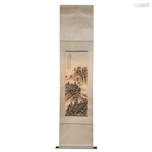 CHINESE SCROLL PAINT ON PAPER