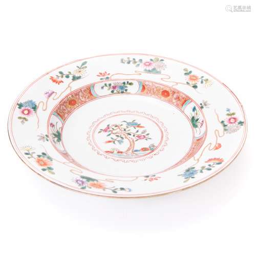 CHINESE FAMILLE ROSE IMPORT PLATE