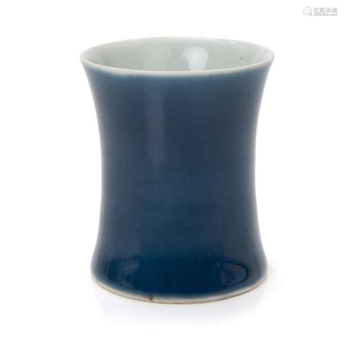 CHINESE BLUE GLAZE BRUSH CUP