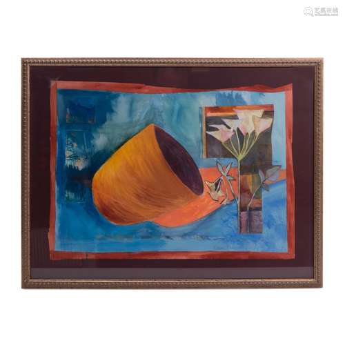 FRAMED ART STILL LIFE MIXED MEDIA