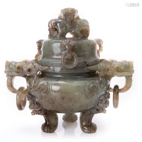 CHINESE JADE BI YU CENSER