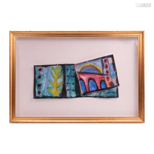 FRAMED ART MIXED MEDIA 