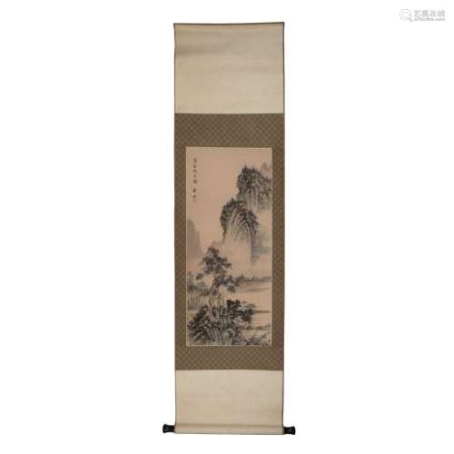 CHINESE PAINT ON PAPER SCROLL (YUAN YUE)
