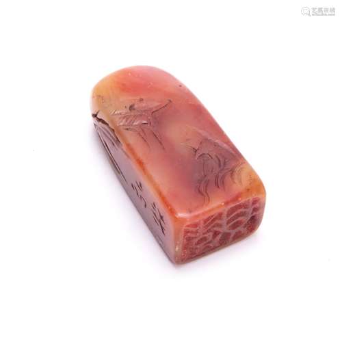 CHINESE SHOU SHAN MOUNTAIN STONE SEAL CHOP