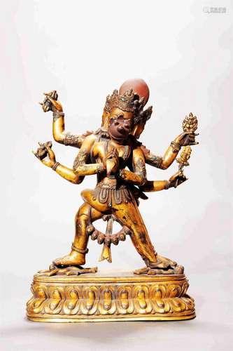 Gilt Bronze Figure of Shakyamuni