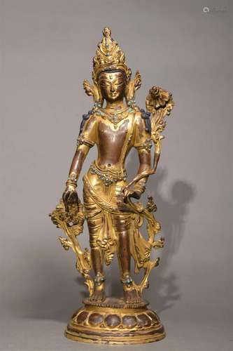 Gilt Bronze Figure of Padmapani