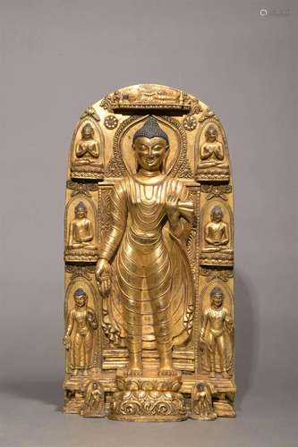 Gilt Bronze Figure of Shakyamuni