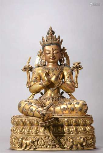 Gilt Bronze Figure of Buddha