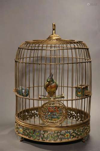 Cloisonne Enamel Birdcage