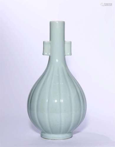 Celadon Glaze Lobed Vase