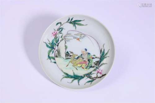 Wucai Glaze Saucer Dish