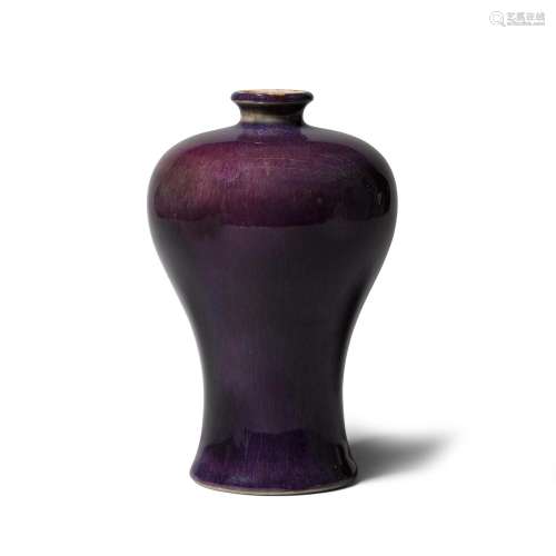 A FLAMB&#201;-GLAZED VASE, MEIPING 19th century