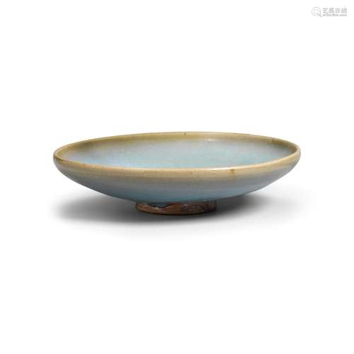 A SKY-BLUE-GLAZED JUNYAO DISH Jin/Yuan dynasty