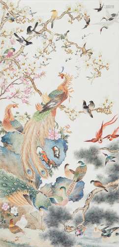 VARIOUS ARTIST (20TH CENTURY) Three Flower and Bird Painting...