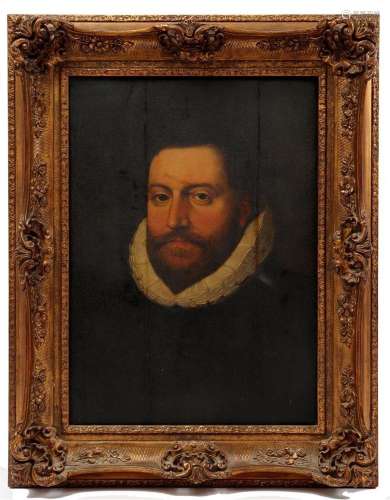 Anonymous, portrait of a man with a white collar