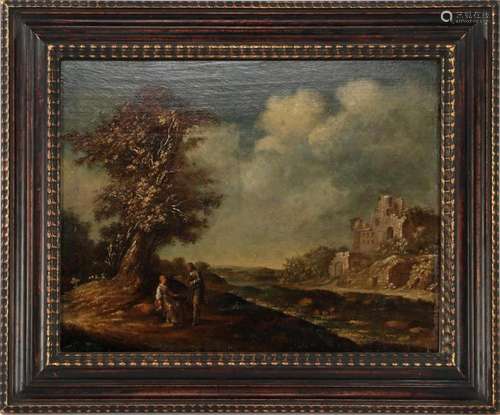 Anonymous, romantic landscape with resting figures