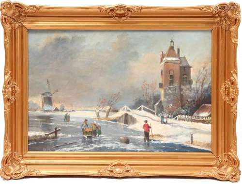 Anonymous, Dutch winter landscape