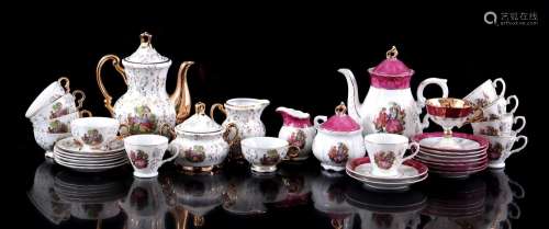 2 porcelain tea sets