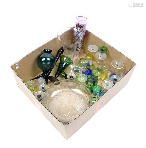 Box with various crystal