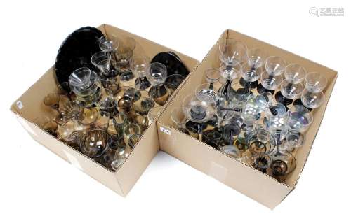 2 boxes with collection glasses
