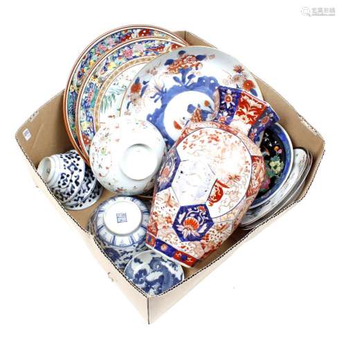 Box of Chinese porcelain