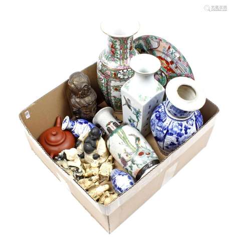 Box with oriental porcelain