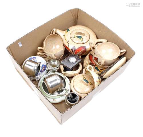 Box of various pottery