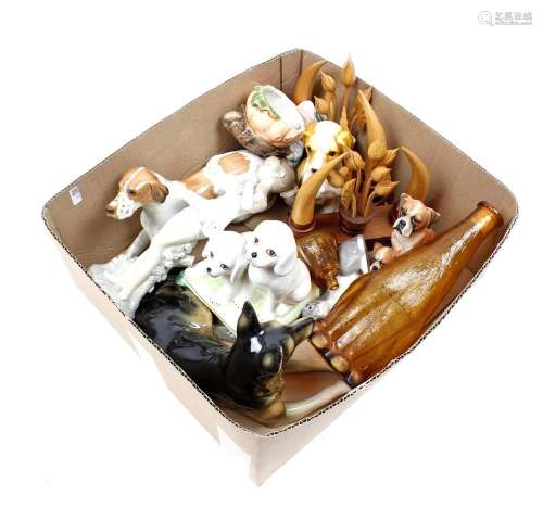 Box of various figurines