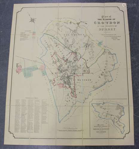 Kell Bros (printers) - Plan of the Parish of Croydon in the ...