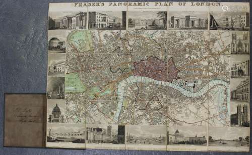 James Fraser (publisher) - Frasers Panoramic Plan of London,...