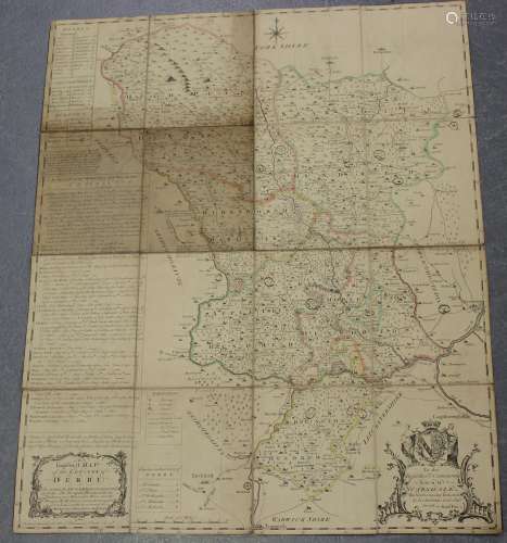 Samuel Fox (publisher) - An Improvd Map of the County of Der...
